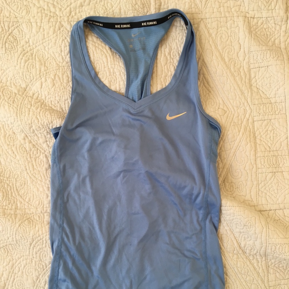 Baby blue nike tank